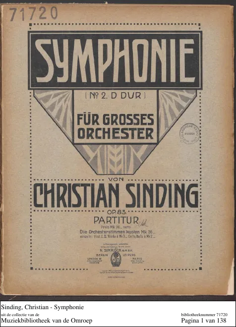 First page of Symphony No.2