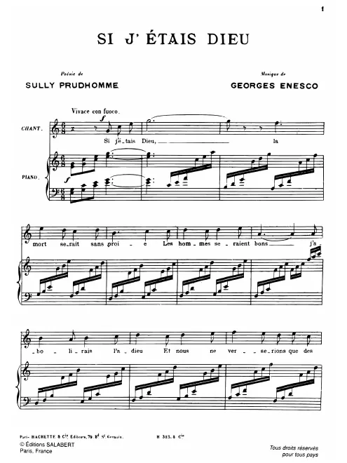 First page of Si j'étais Dieu