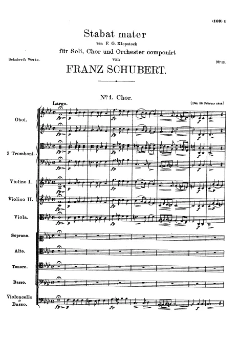 First page of Stabat Mater