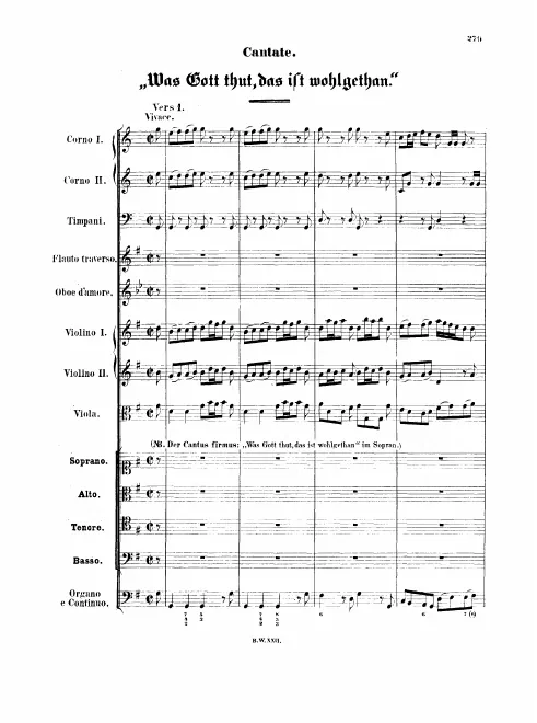 First page of Was Gott tut, das ist Wohlgethan [III]