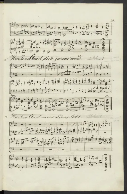 First page of Herr Jesu Christ, meins Lebens Licht