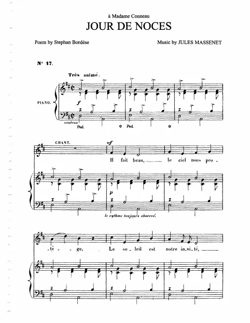 First page of Jour de noces