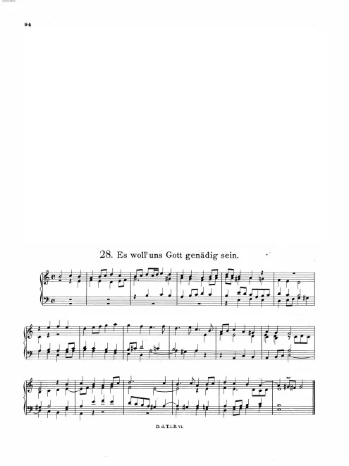 First page of Es woll' uns Gott genädig sein