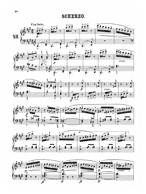 First page of Scherzo