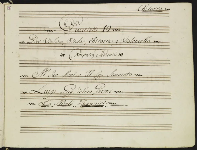 First page of Guitar Quartet No.12