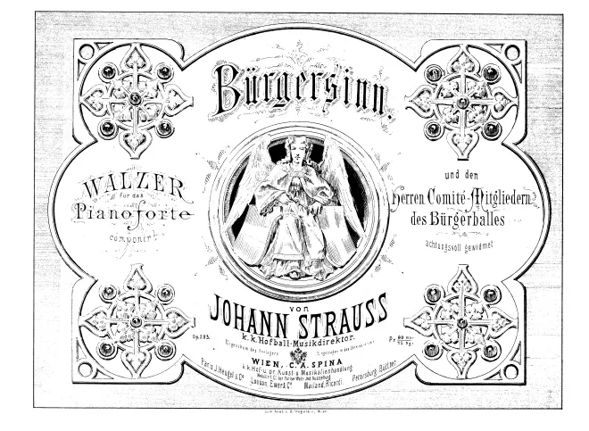 First page of Bürgersinn Walzer