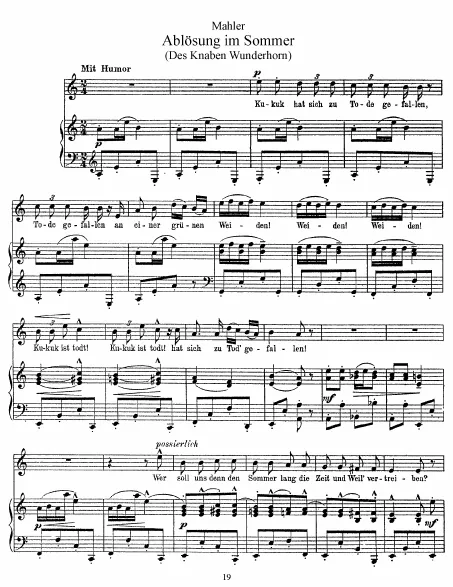 First page of Lieder und Gesänge aus der Jugendzeit