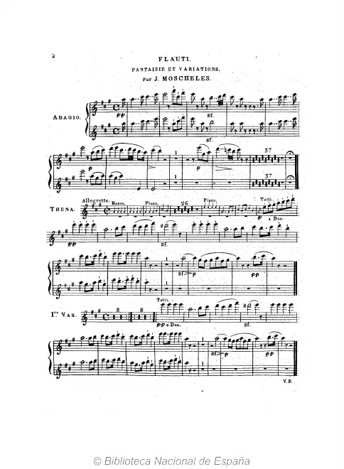 First page of Fantaisie et variations sur 'Au clair de la lune'