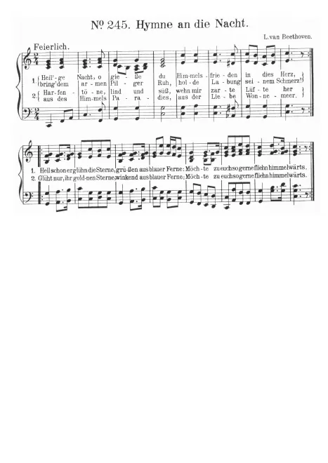 First page of Hymne an die Nacht