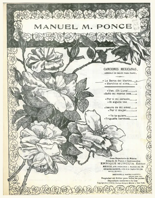 First page of Canciones Mexicanas