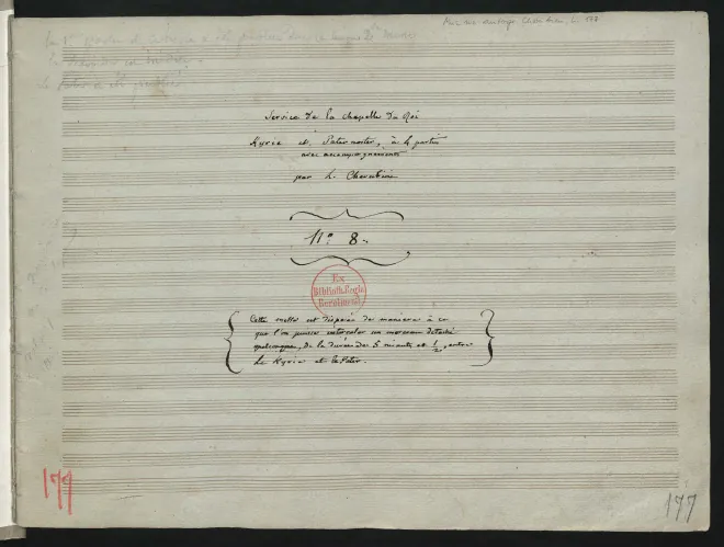 First page of Kyrie et Pater noster