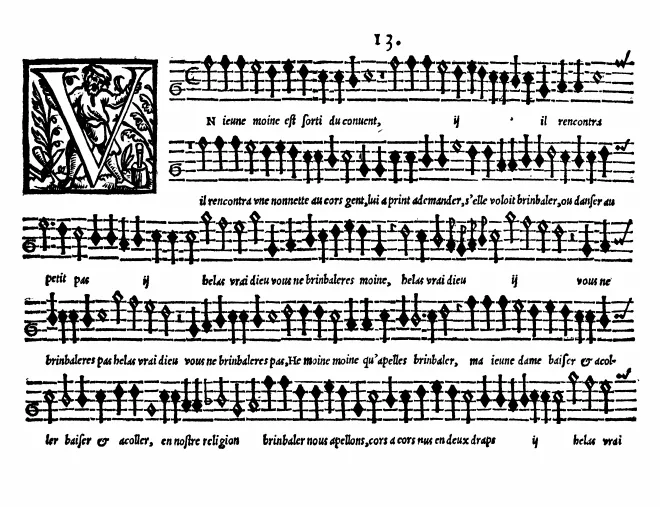 First page of Un jeune moine est sorti du couvent