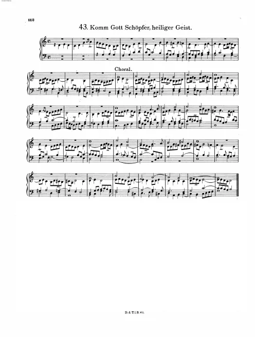 First page of Komm Gott Schöpfer, heiliger Geist