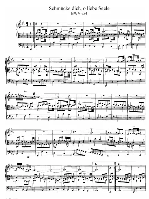First page of Schmücke dich, o liebe Seele
