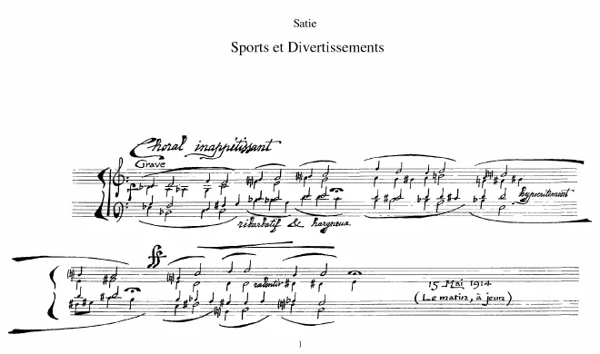 First page of Sports et divertissements