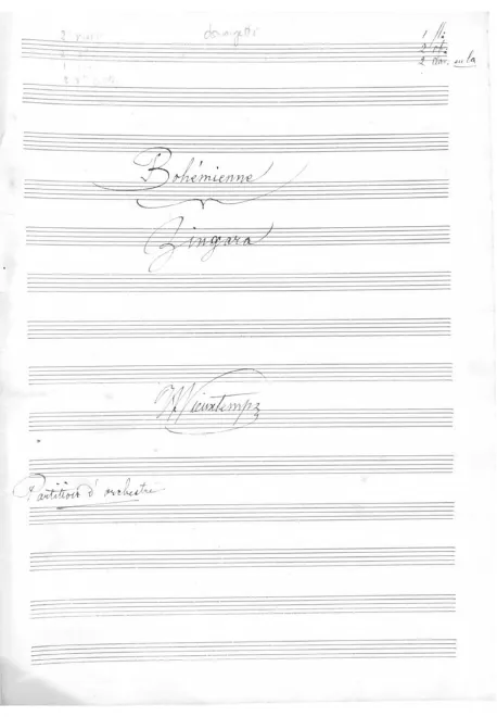 First page of 3 Feuilles d’album