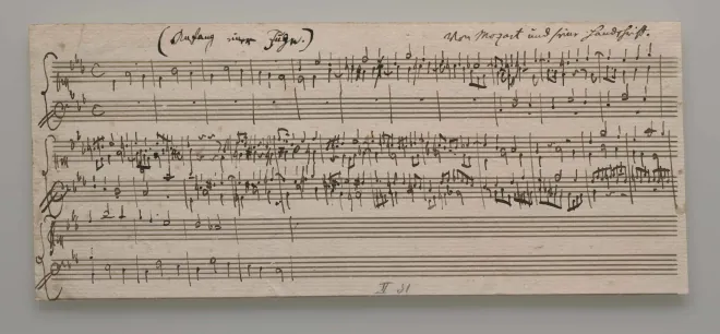 First page of Fugue in C minor