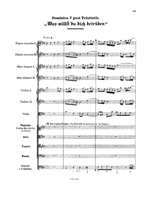 First page of Was willst du dich betrüben