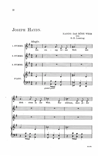 First page of Das böse Weib