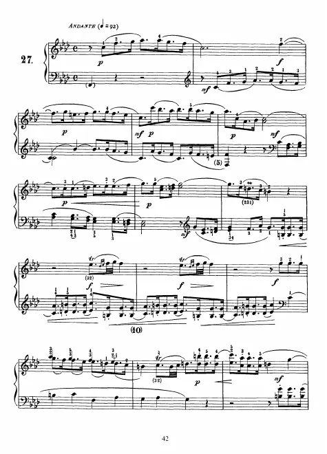 First page of Keyboard Sonata in F minor