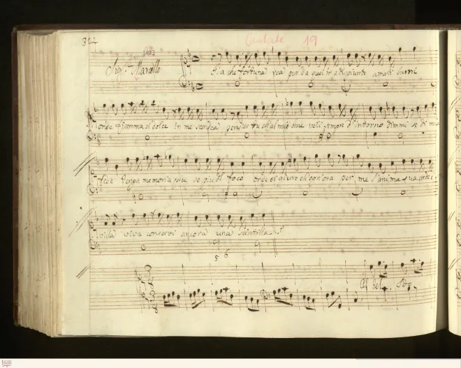 First page of Già che fortuna rea