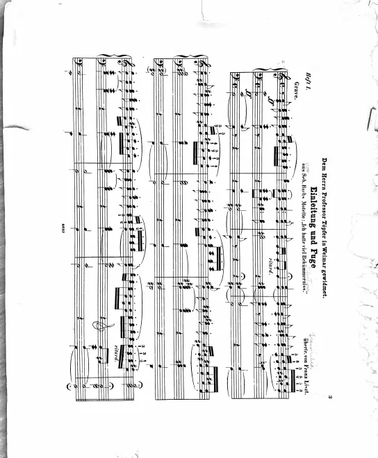 First page of Einleitung und Fuge