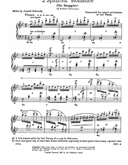 First page of Spanisches Liederspiel