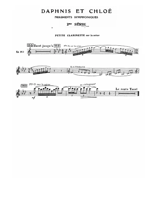 Piccolo Clarinet (E, Offstage)