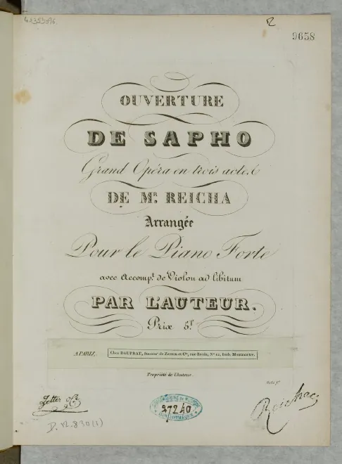 First page of Sapho