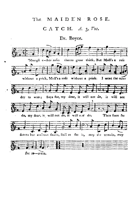First page of The Maiden Rose
