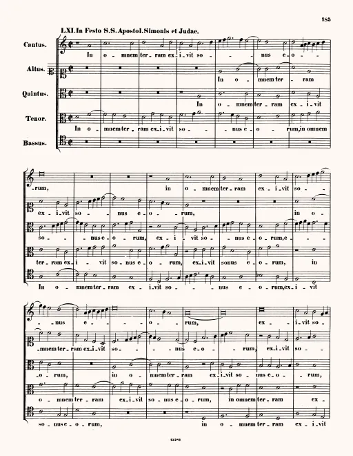 First page of In omnem terram