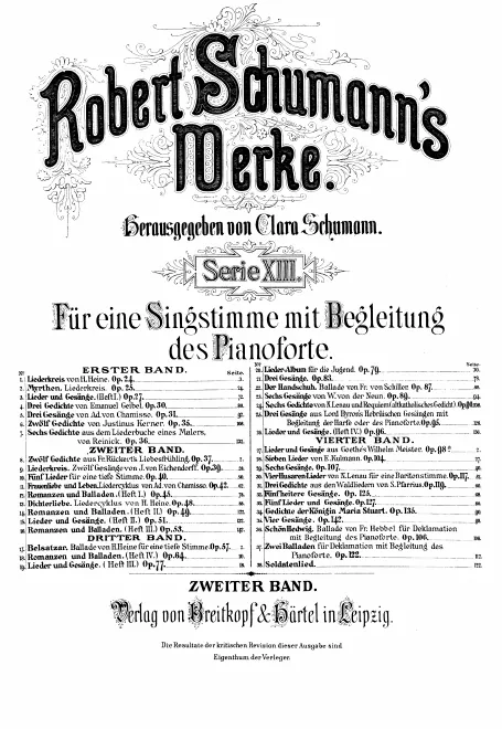 First page of Gedichte aus 'Liebesfrühling'