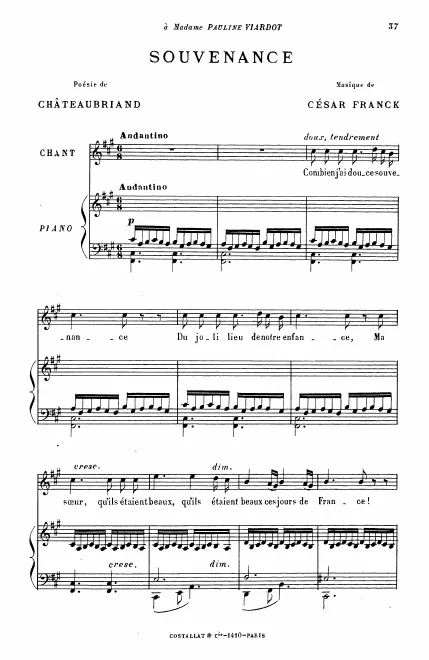 First page of Souvenance