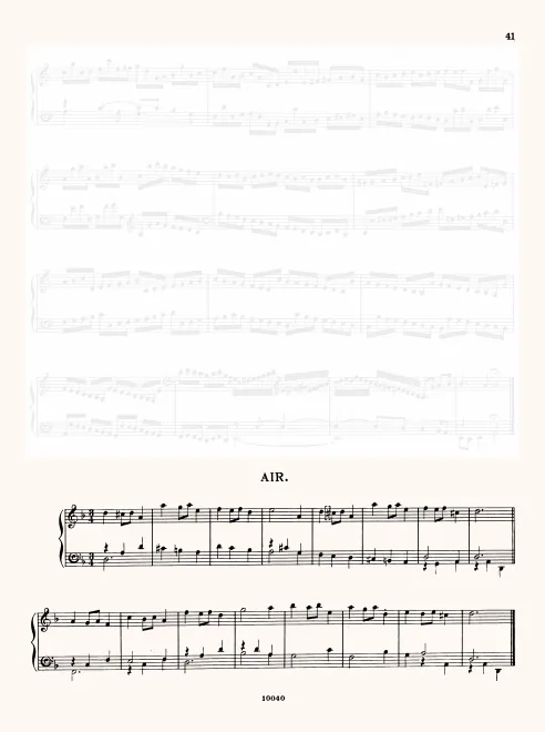 First page of Air in D minor