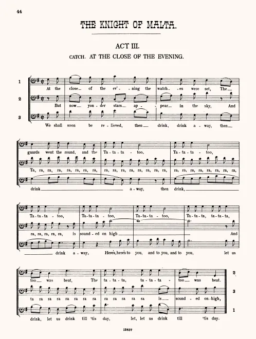 First page of The Knight of Malta