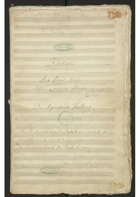 First page of Fantasia on Donizetti's 'Lucrezia Borgia'