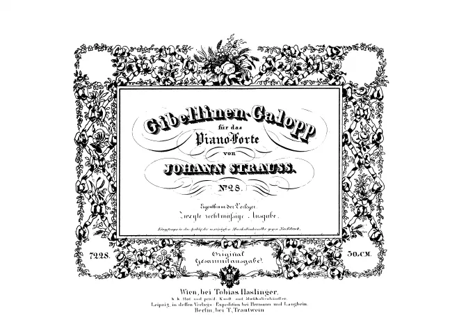 First page of Gibellinen-Galopp, Op.117