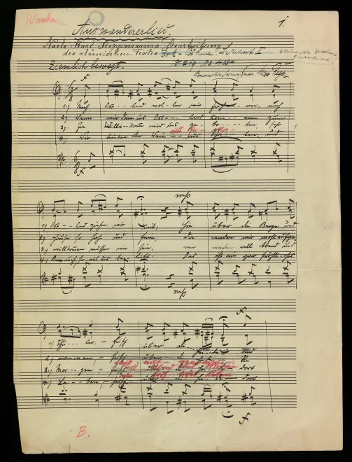 First page of 12 Chöre aus dem Volksliederbuch