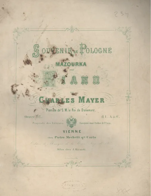 First page of Mazurka in F-sharp major