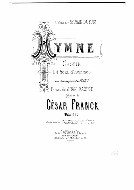 First page of Hymne