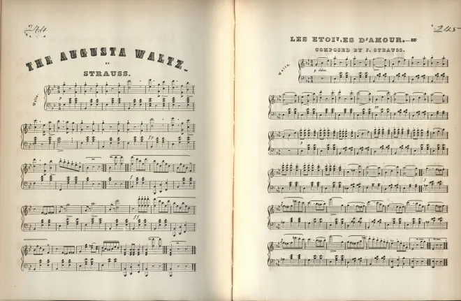First page of A Set of Strauss Waltzes