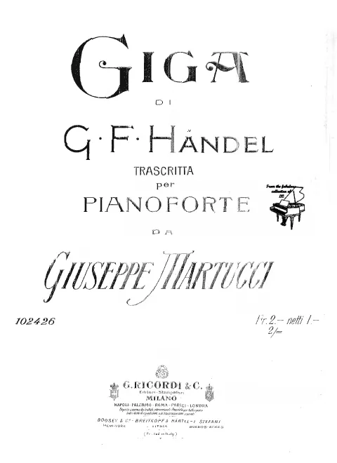 First page of Concerto Grosso in F major
