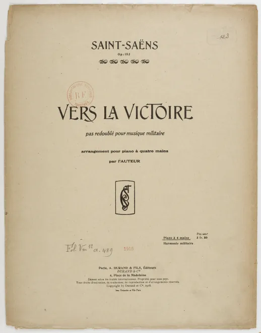 First page of Vers la victoire, Op.152