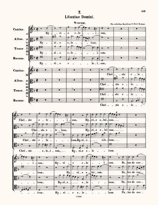 First page of Litaniae Domini
