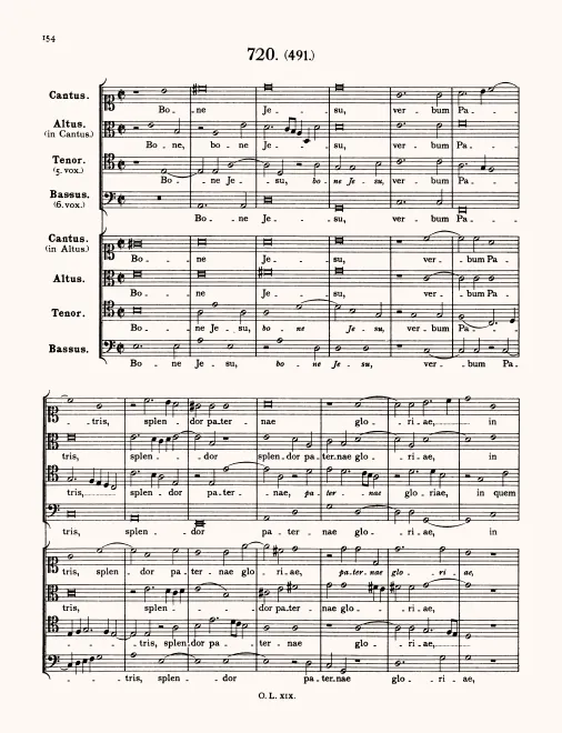 First page of Bone Iesu verbum patris