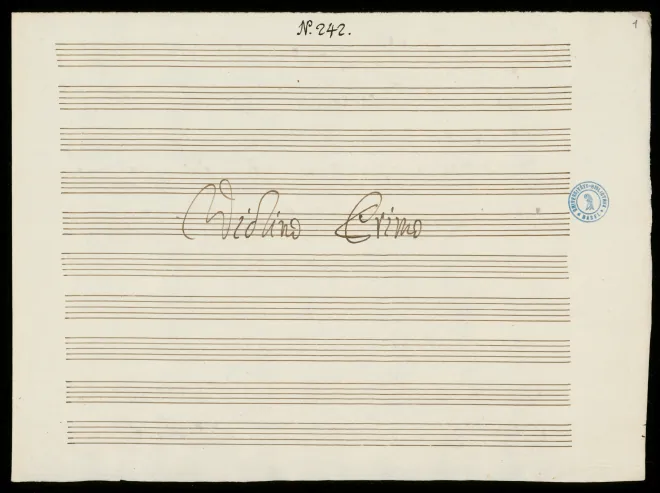 First page of Trio Sonata in A major