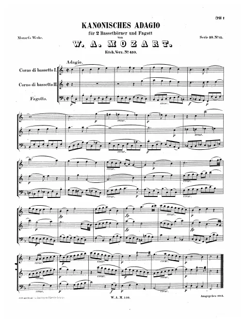 First page of Adagio