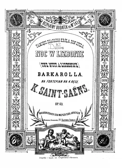 First page of Une nuit à Lisbonne