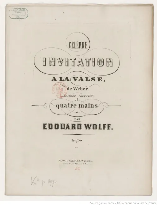 First page of Aufforderung zum Tanze