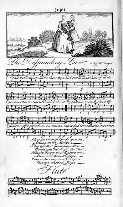 First page of The Desponding Lover